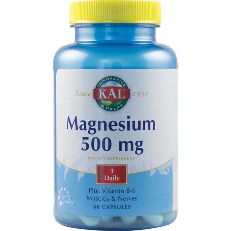 Magnesium 500mg (60 capsule) - Botaniq.ro - Magazin Online